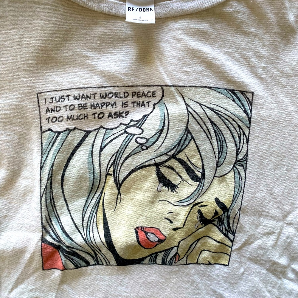 RE /DONE GRAPHIC T-SHIRT, S